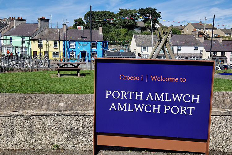 Modern new signage highlights Amlwch’s rich heritage